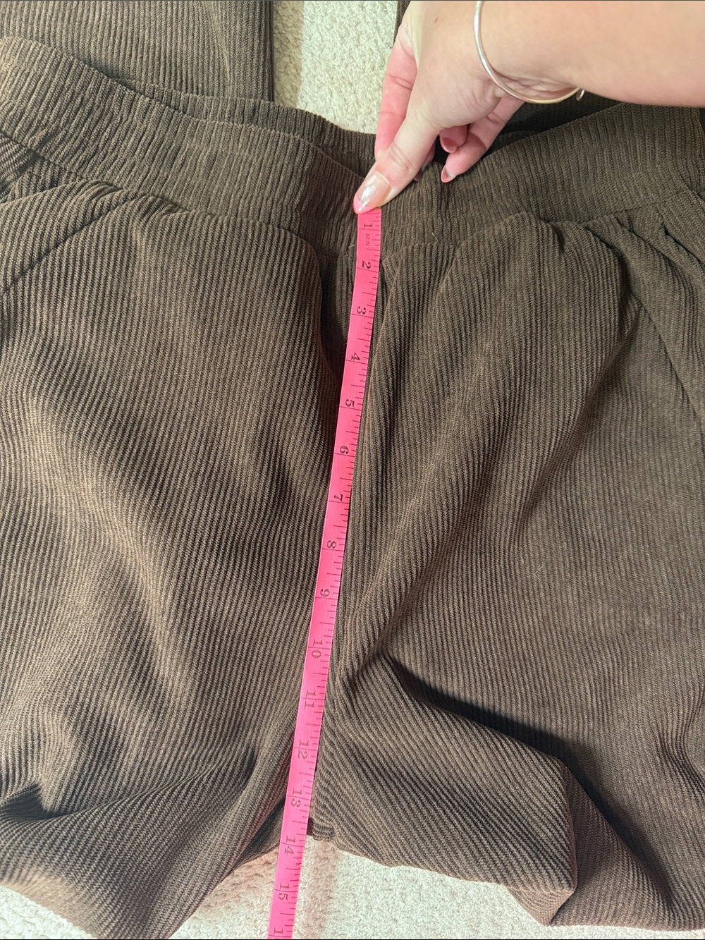 HALARA Brown Ribbed Waistband Wide-Leg Pants - Picture 5 of 5